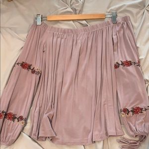 Off the shoulder shirt